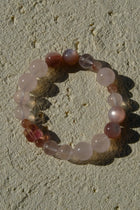 Rose Quartz  & Pink  Lepidolite Bracelet