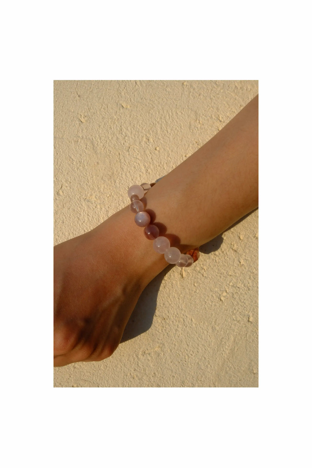 Rose Quartz  & Pink  Lepidolite Bracelet