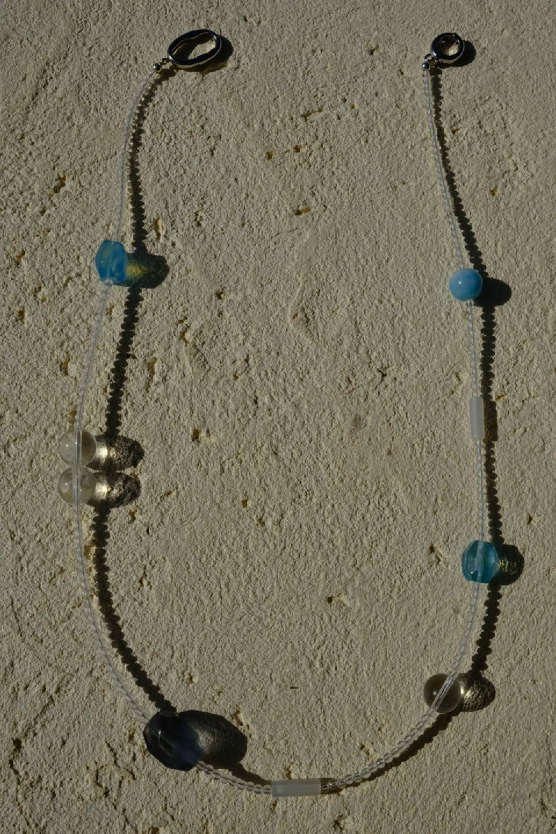 Aquamarine & Clear Quartz Necklace