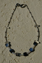 Clear Quartz & Tahitian Black Pearl Necklace