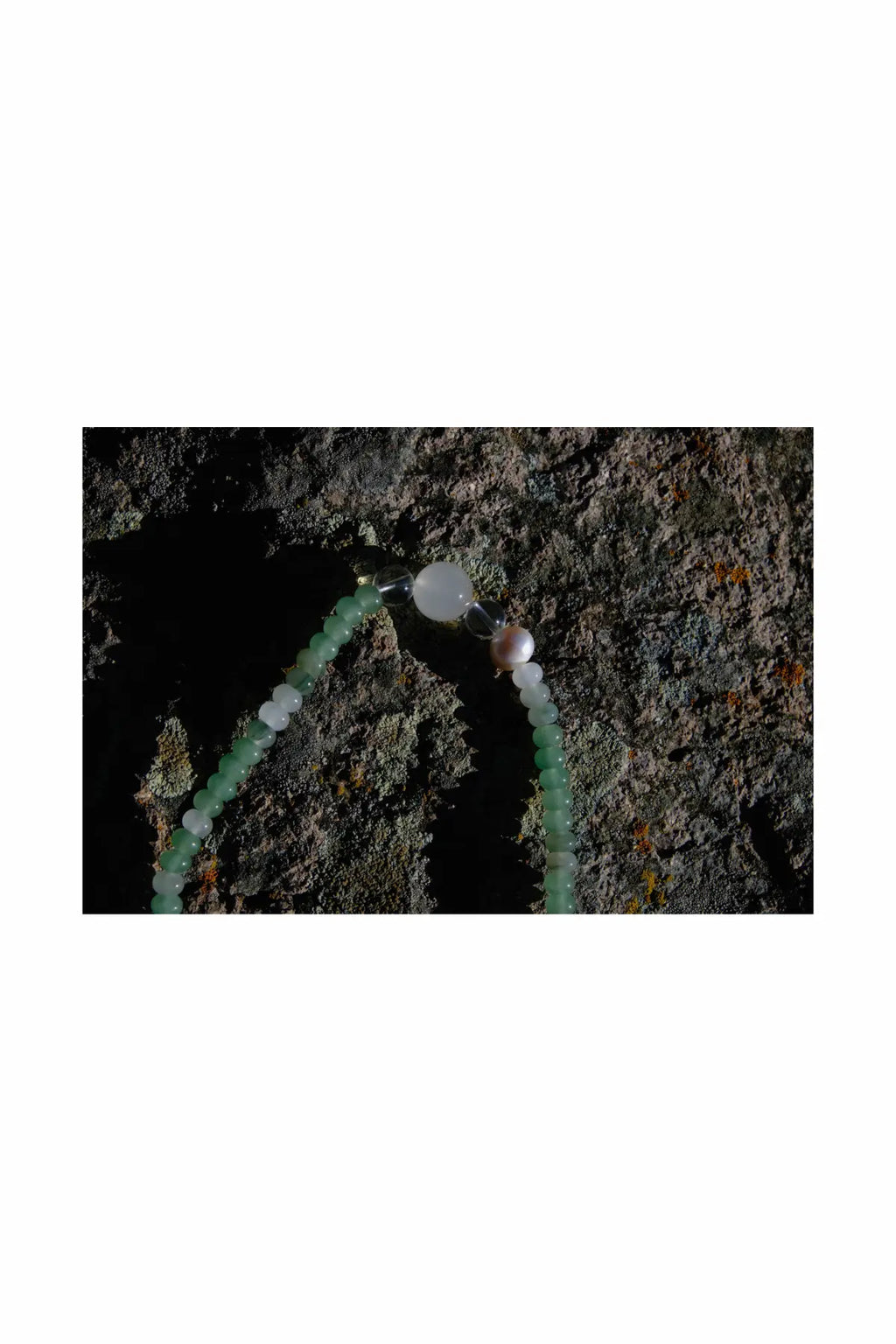 Aventurine & Clear Phantom Quartz Double-Wrap Bracelet