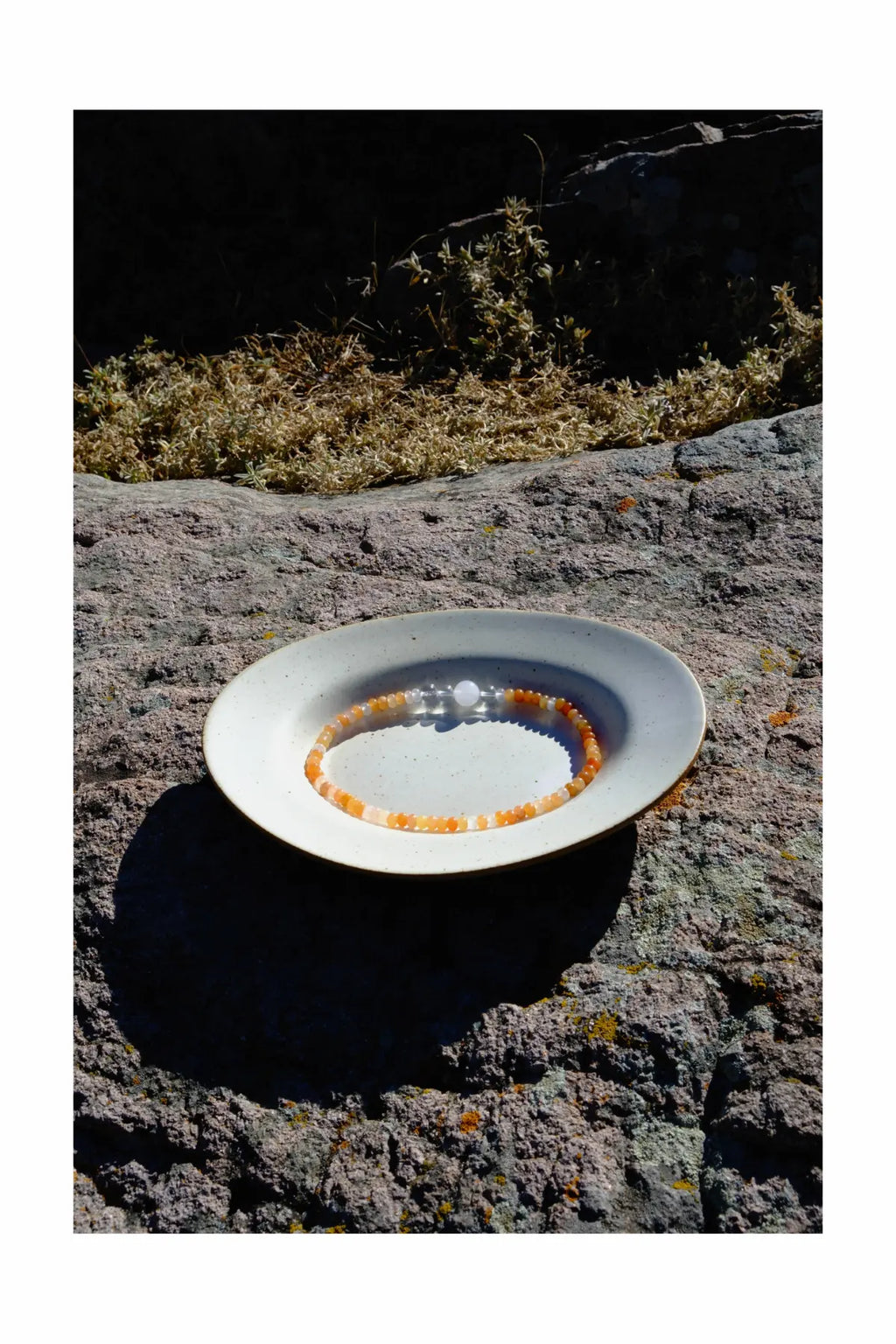 Red Jasper & Clear Phantom Quartz Double-Wrap Bracelet