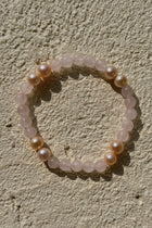 Rose Quartz & Pearl Bracelet
