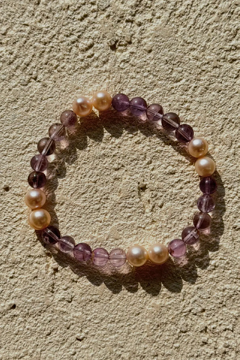 Amethyst & Pearl Bracelet