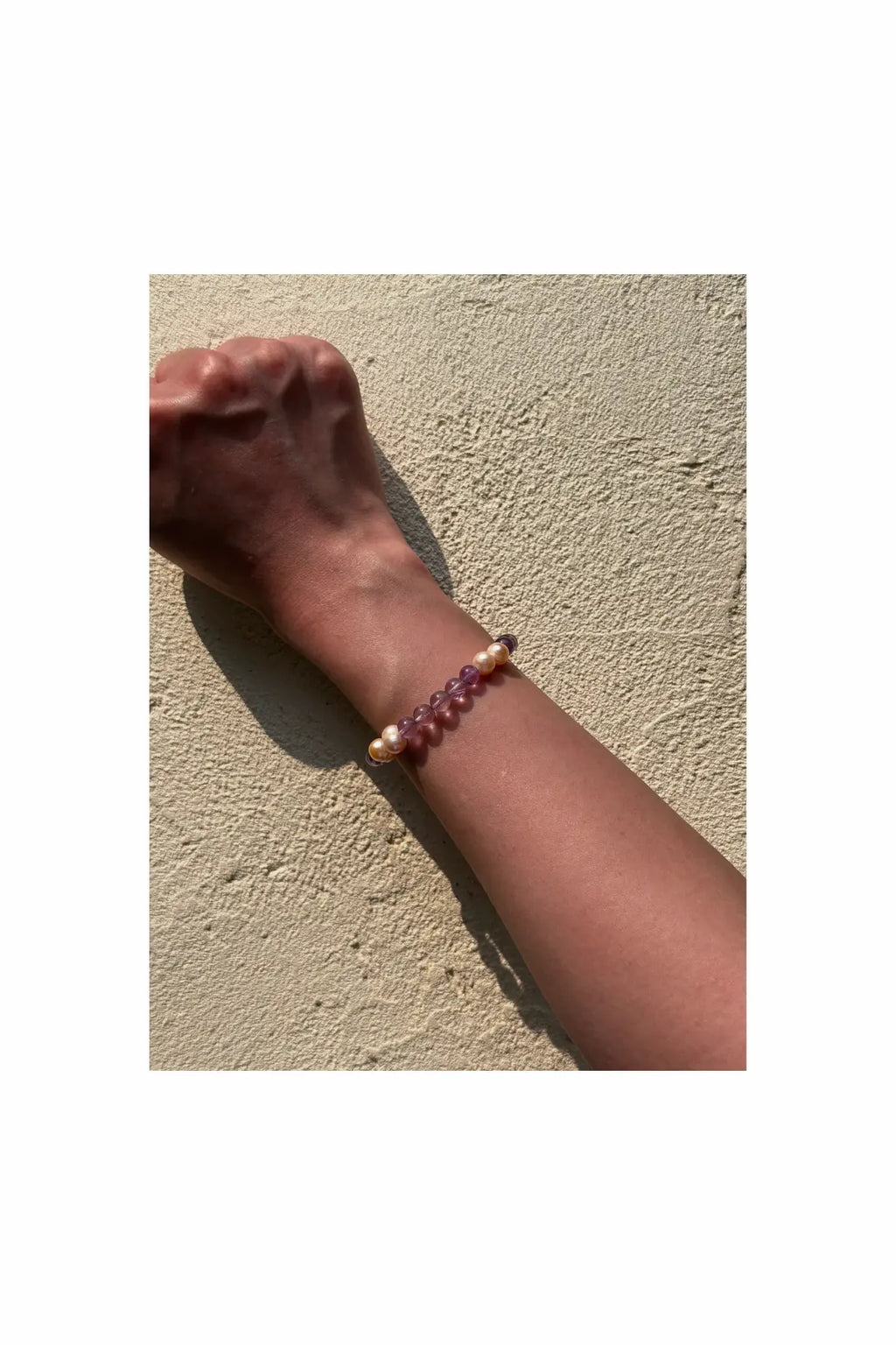Amethyst & Pearl Bracelet