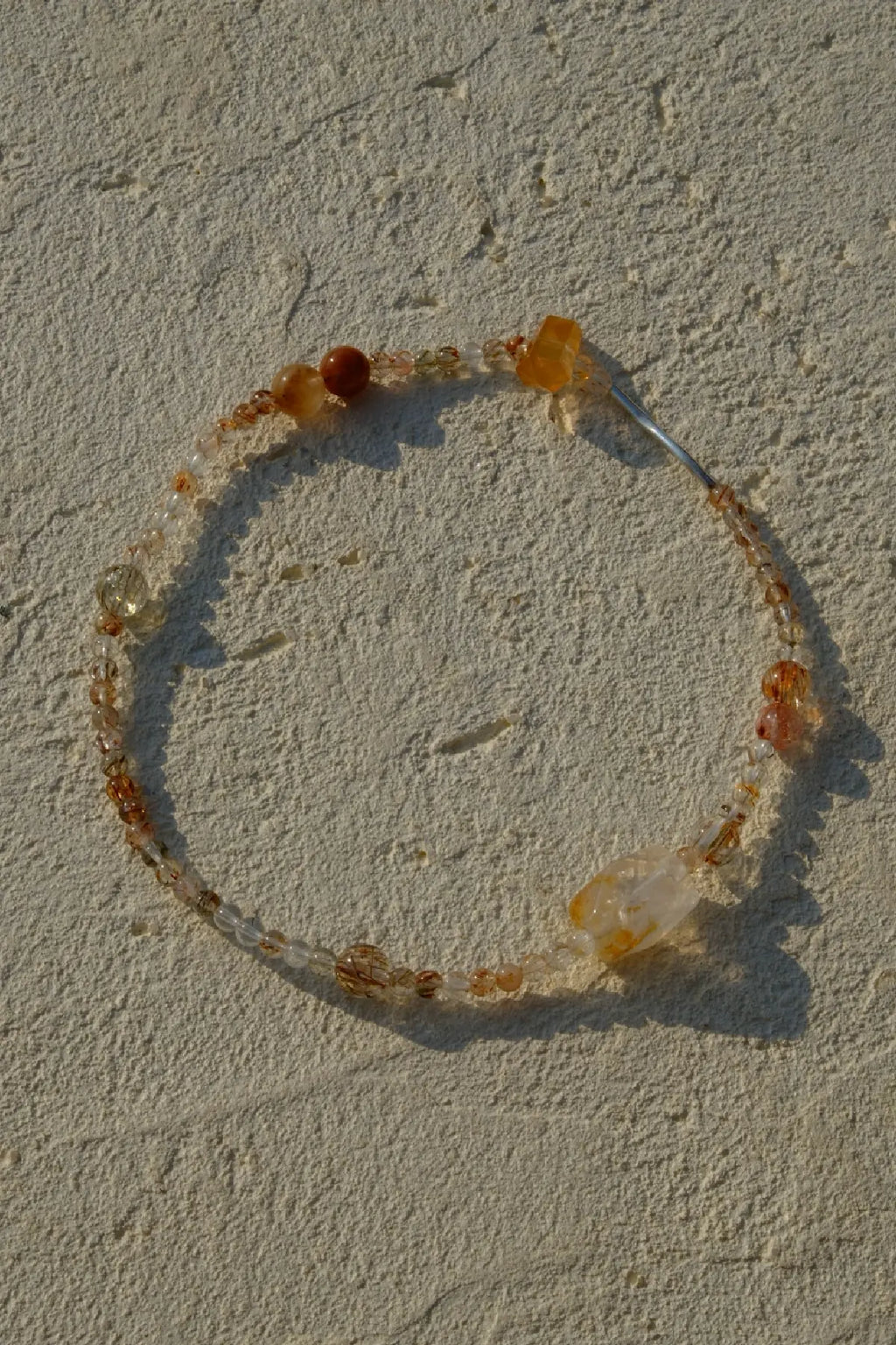 Gold Obsidian Double Wrap Bracelet