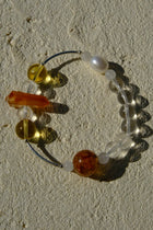 Citrine & Red Super Seven Quartz Bracelet
