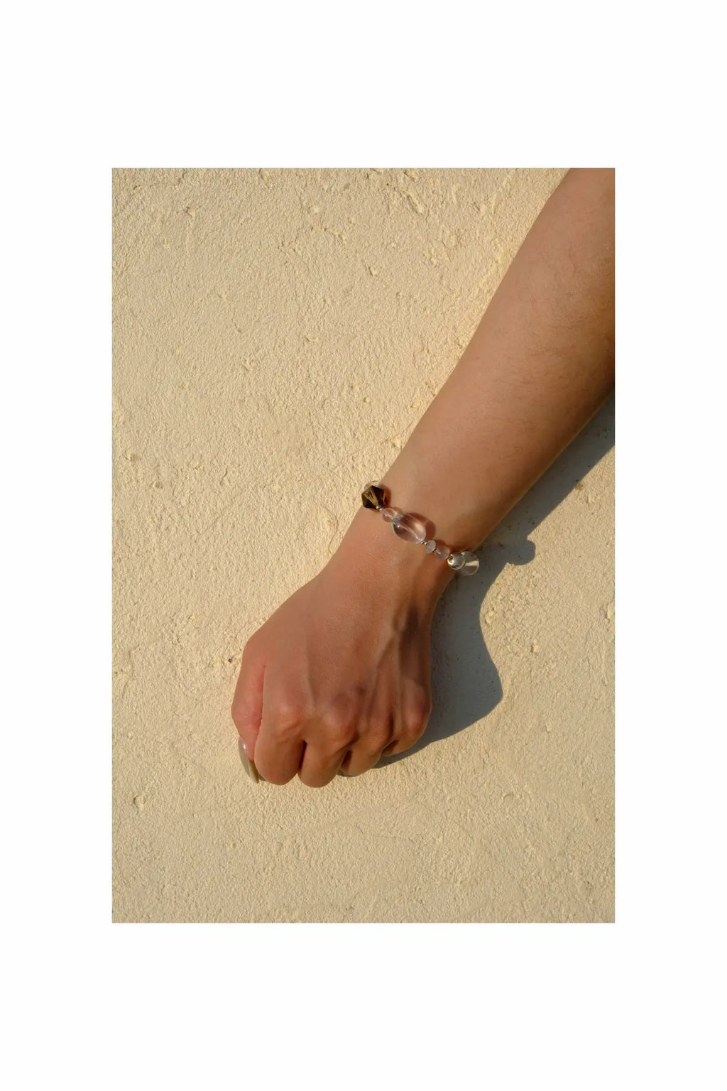 Clear Quartz & Smoky Quartz Bracelet