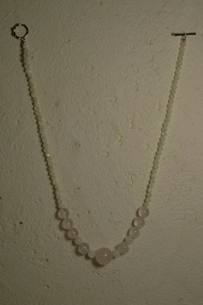 Rose Quartz & Moonstone Necklace