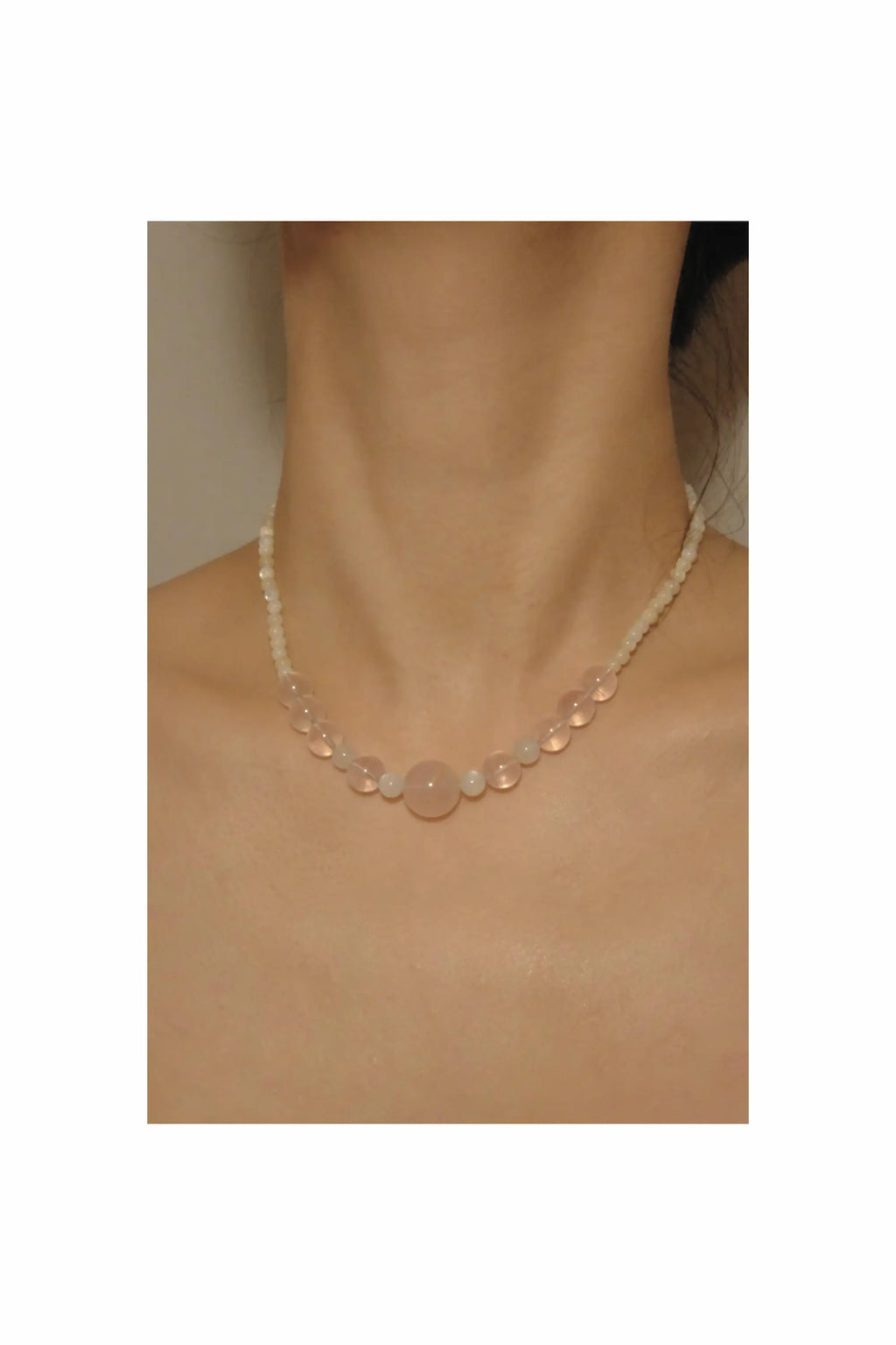 Rose Quartz & Moonstone Necklace